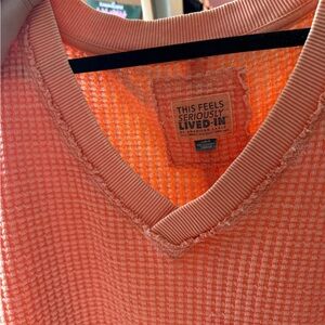 American Eagle Coral V-Neck Sweater